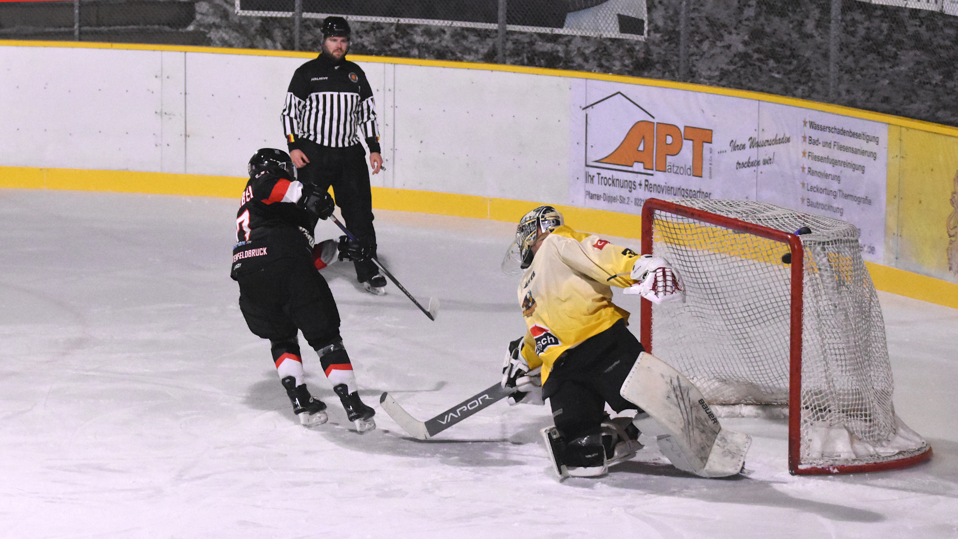 Zwei Treffer machte der EVF im letzten Drittel, durfte schlussendlich aber nur einen Punkt aus dem Derby gegen Germering mitnehmen.