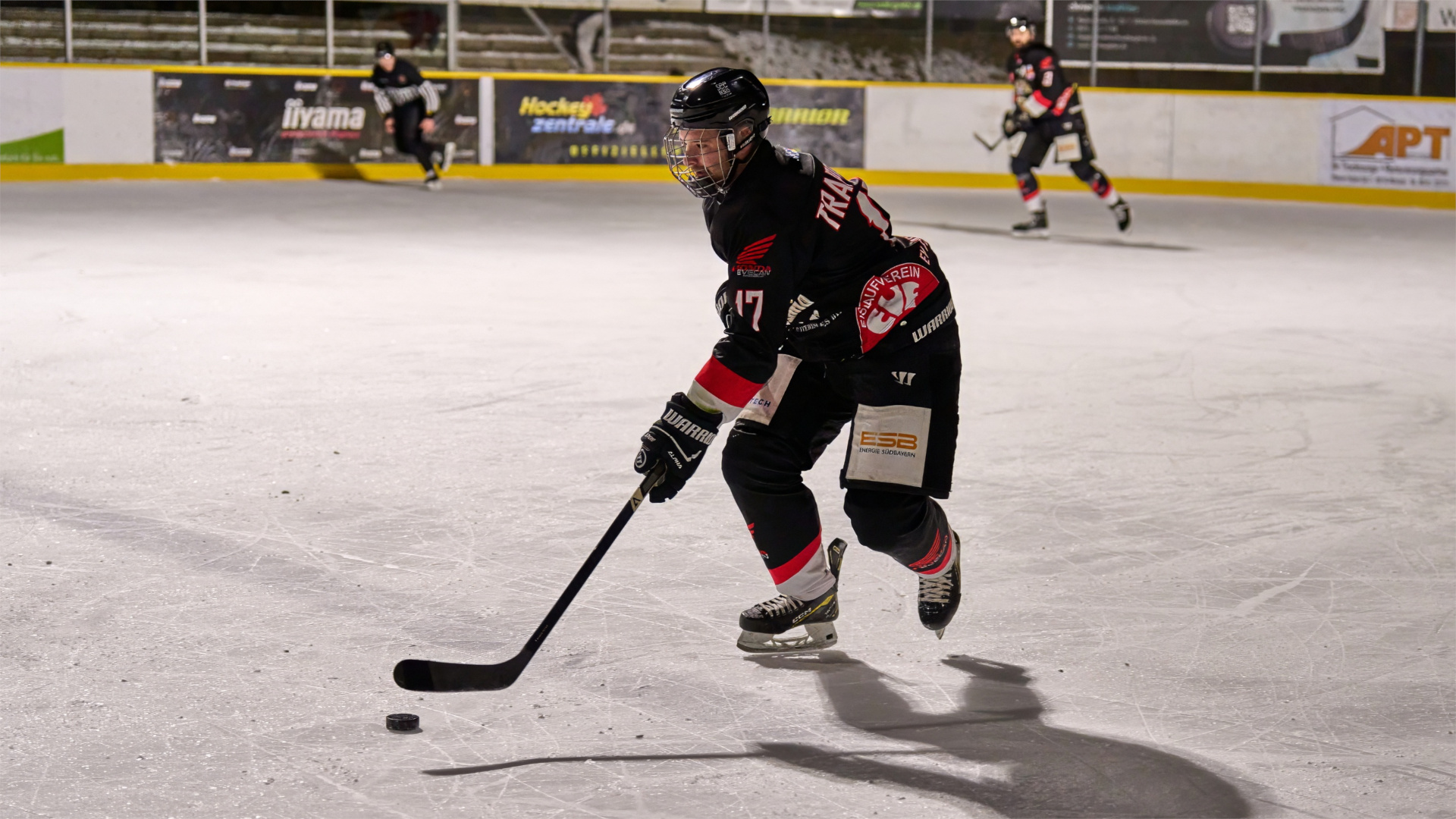Timm Trappmann leitet im Eisstadion der Amperoase einen Angriff ein (Archivbild) (C) Peter Wenger