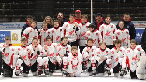 Vizemeister: Die U13 des EVF hat beim Meisterturnier der Bezirksliga Silber geholt 